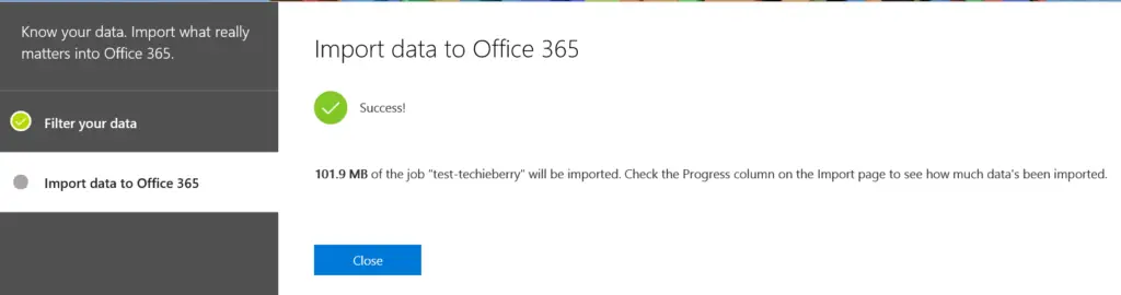PST to office 365