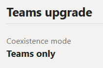 move users to Teams Only