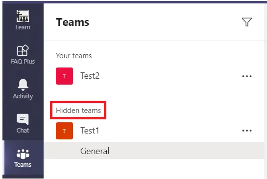 Restore a team in Microsoft teams