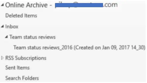 office 365 archive not working